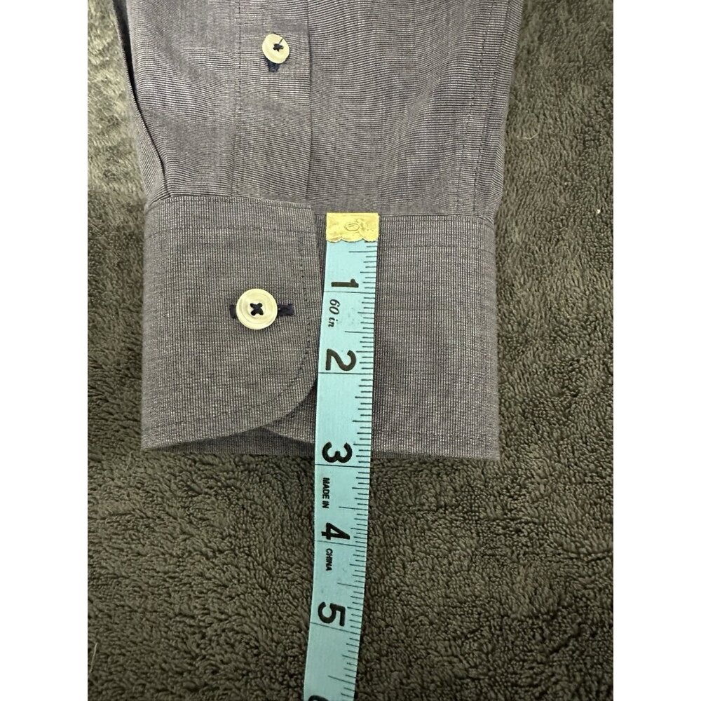 UNTUCKit Mens Shirt XL Blue Wrinkle Free LS Orville Button Up Cotton Collared - Picture 8 of 12